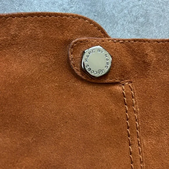 Marc by Marc Jacobs Knee High Suede Boots Pull On Women size 36.5 US 6.5 - Picture 2 of 4